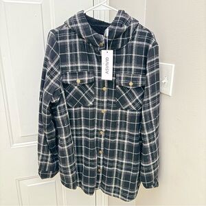 Black Plaid  Woman’s  Jacket NWT